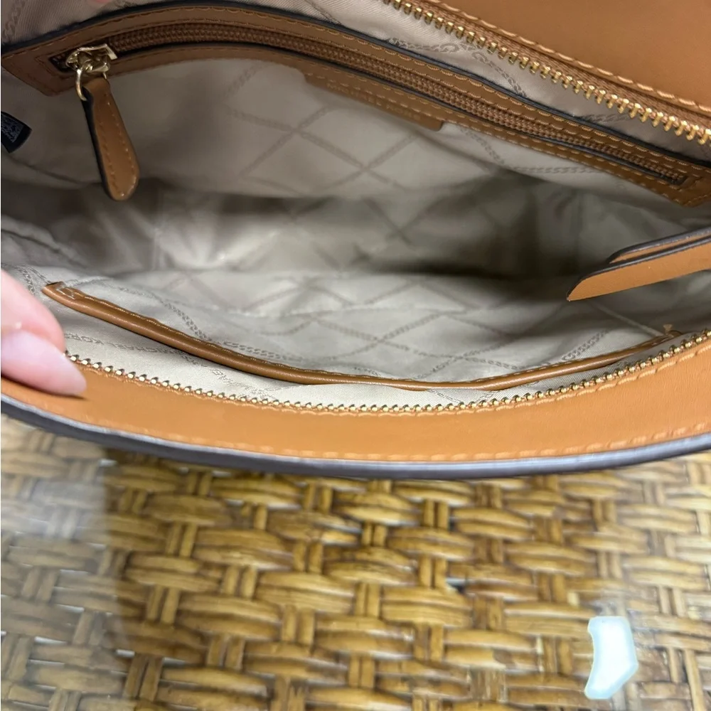 Michael Kors Tan and Brown Signature Crossbody - Picture 3 of 3